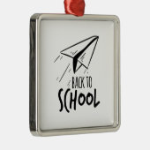 Leraar terug naar school metalen ornament (Rechts)