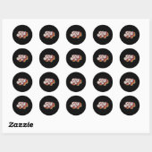 Leraar terug naar school ronde sticker (Vel)