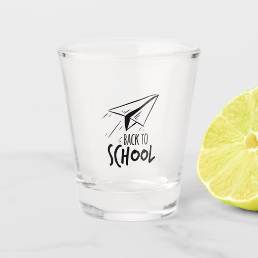 Leraar terug naar school shot glas (Voorkant)