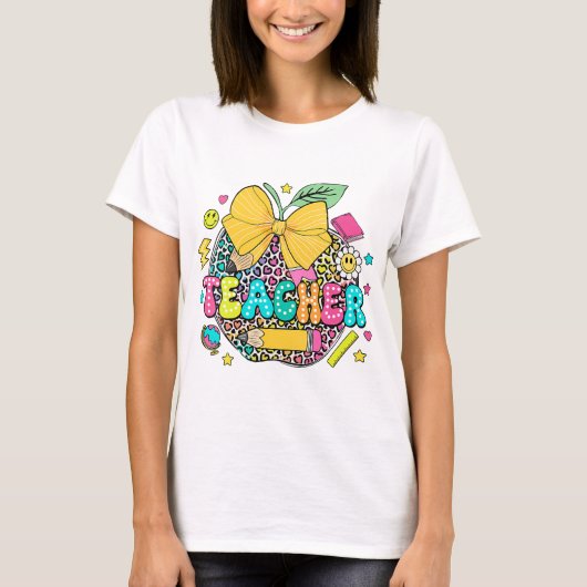 Leraar terug naar school t-shirt (Voorkant)
