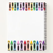 Leraar Terug naar schoolklapkleurkrayon Notitieboek (Achterkant)