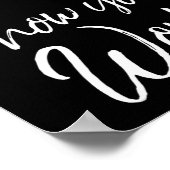 Leraar Test Dag Quote Grappig cadeau Ja! Show uw W Poster (Hoek)