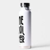 Leraar Thuisonderwijs Minimalistische Typografie Waterfles (Links)