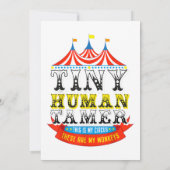 Leraar Tiny Human Tamer Dit is mijn Circus Mijn ap Kaart (Achterkant)