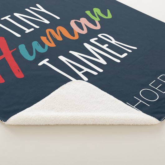 Leraar Tiny Human Tamer Kindergarten Sherpa Deken (3/4)