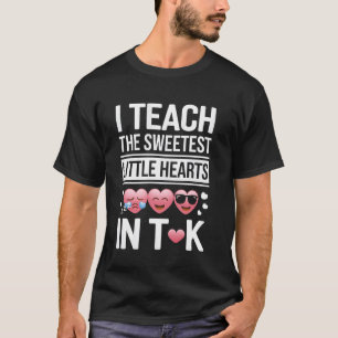 Leraar TK Sweetest Hearts Little Hearts PreK Kleut T-shirt