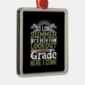 Leraar tot lange zomer metalen ornament (Rechts)