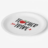 Leraar Tribe Apple en Arrow Papieren Bordje (Gekanteld)