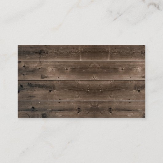 Leraar Tutor Leuke Apple & Worm Schuur Hout Visitekaartje (Achterkant)