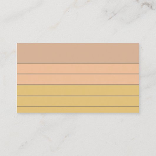 Leraar Tutor Neutral Boho Rainbow Flashcard Visitekaartje (Achterkant)