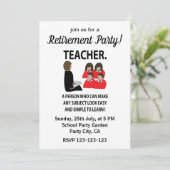 Leraar Tutor School Pensioen Party Teacher Kaart (Staand voorkant)