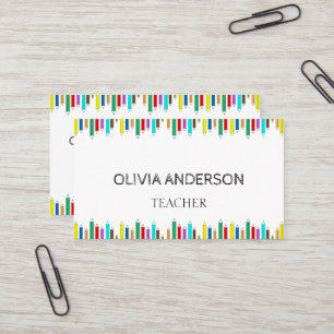 Leraar   Tutor Witte Visitekaartjes