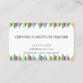 Leraar | Tutor Witte Visitekaartjes (Achterkant)