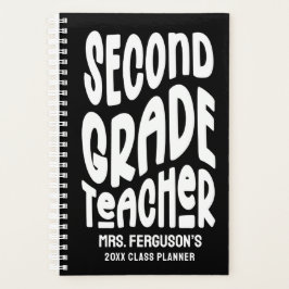 Leraar Tweede Klas Minimalistische Tekst Planner