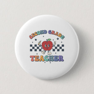 Leraar Tweede Klas Terug Naar School Team 2e Klas  Ronde Button 5,7 Cm