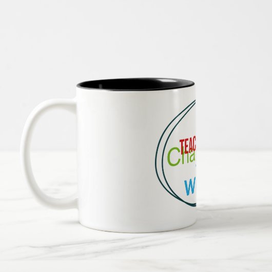 leraar tweekleurige koffiemok (Links)