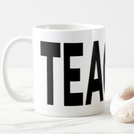 LERAAR Typografie Docent Waarderingsgeschenk Koffiemok