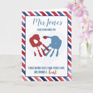 leraar u hebt een handdruk achtergelaten op onze h kaart