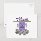 Leraar, U Leert Me om het Beste te Hopen Kunst Briefkaart (Voorkant / Achterkant)