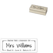 Leraar uit de bibliotheek van de bladwijzer van ru rubberstempel (Gestempeld)