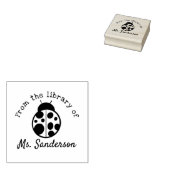 Leraar uit de bibliotheek van het klaslokaal Lieve Rubberstempel (Gestempeld)