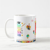 Leraar uit de eerste klas dabbing Giraffe Koffiemok (Links)