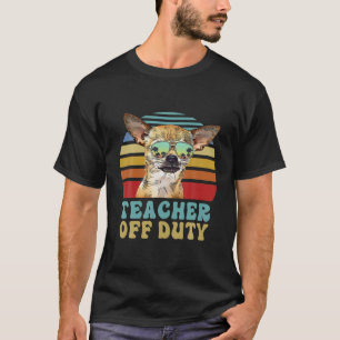 Leraar uit dienst Funny Chihuahua Dog Summer T-shirt