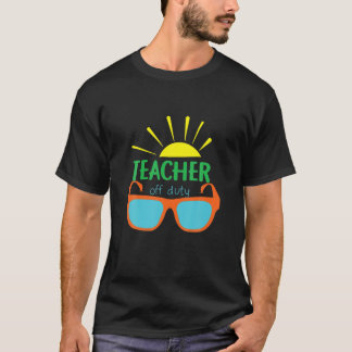 Leraar uit dienst Funny School Summer T-shirt