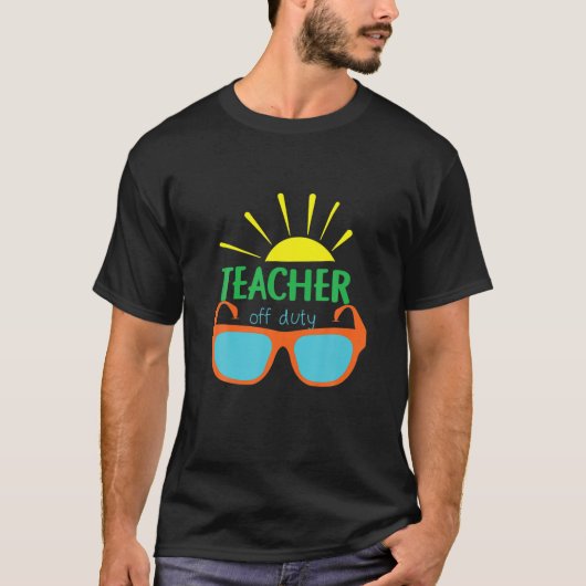 Leraar uit dienst Funny School Summer T-shirt (Voorkant)