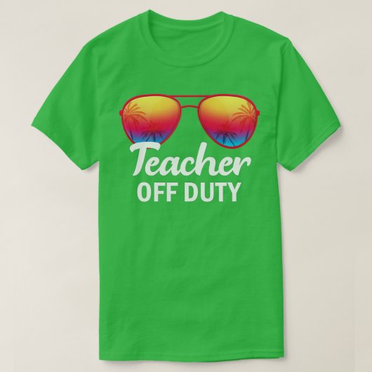 Leraar uit dienst op laatste dag van schoolleraar  t-shirt (Design voorkant)