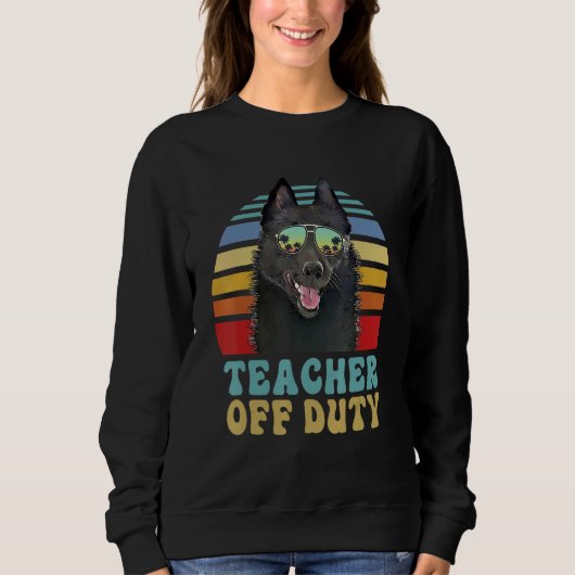 Leraar uit dienst Schipperke Dog Summer Trui (Voorkant)