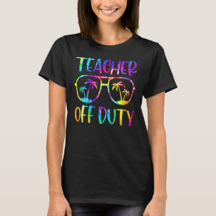 Leraar uit dienst zomer vorige schooltijd verf t-shirt