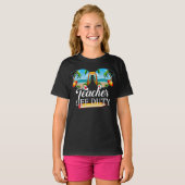 Leraar uit dienst Zonnebril Beach Sunset Funny T-shirt (Voorkant volledig)
