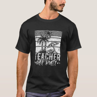 Leraar uit dienst: zonnebril palmboom t-shirt