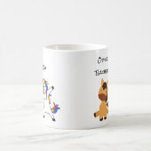 Leraar Unicorn Horse Funny Gift Teaching Koffiemok (Center)