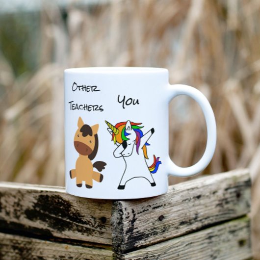 Leraar Unicorn Horse Funny Gift Teaching Koffiemok