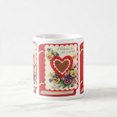 Leraar Valentijn,  boek Harten en Bloemen Koffiemok (Center)