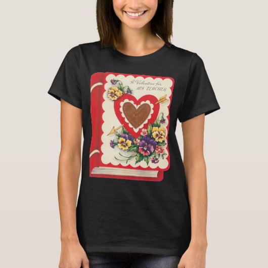 Leraar Valentijn,  boek Harten en Bloemen T-shirt (Voorkant)