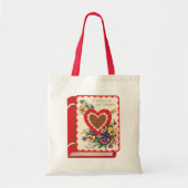 Leraar Valentijn, boek Harten en Bloemen Tote Bag (Voorkant)