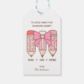 Leraar Valentijn een Klein Cadeautje voor Iemand L Cadeaulabel (Achterkant)