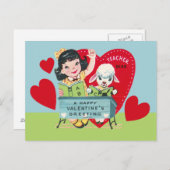  leraar Valentijn Feestdagenkaart (Voorkant / Achterkant)