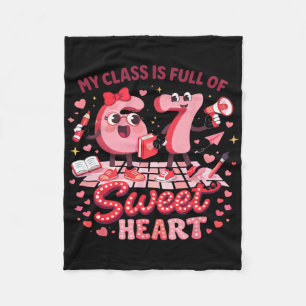 Leraar Valentijn Mijn Klas Zit Vol Met Verliefden Fleece Deken