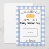 Leraar Valentijn Smart Cookie Cookie-kaartje Bedankkaart (Voorkant / Achterkant)