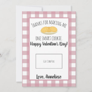 Leraar Valentijn Smart Cookie Cookie-kaartje Bedankkaart