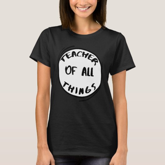 Leraar van alles, leraar van alles t-shirt (Voorkant)