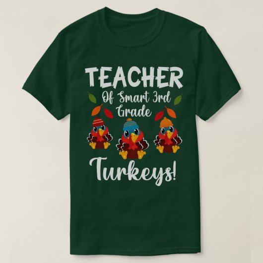 Leraar van Bedankt voor slimme 3e-graads T-shirt (Design voorkant)
