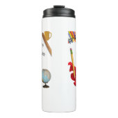 Leraar van Dag Superheld van dag Thermal Tumbler Thermosbeker (Voorkant)