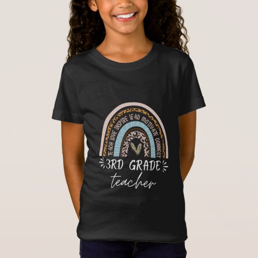 leraar van de derde klas terug naar school schatti t-shirt (Voorkant)