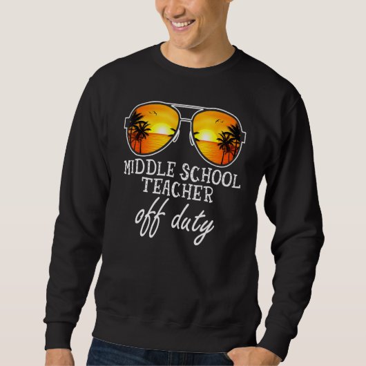 Leraar van de middelbare school voor zonneschermen trui (Voorkant)