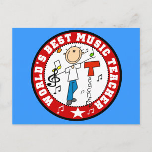 Leraar van de Muziek van de wereld de Beste Briefkaart